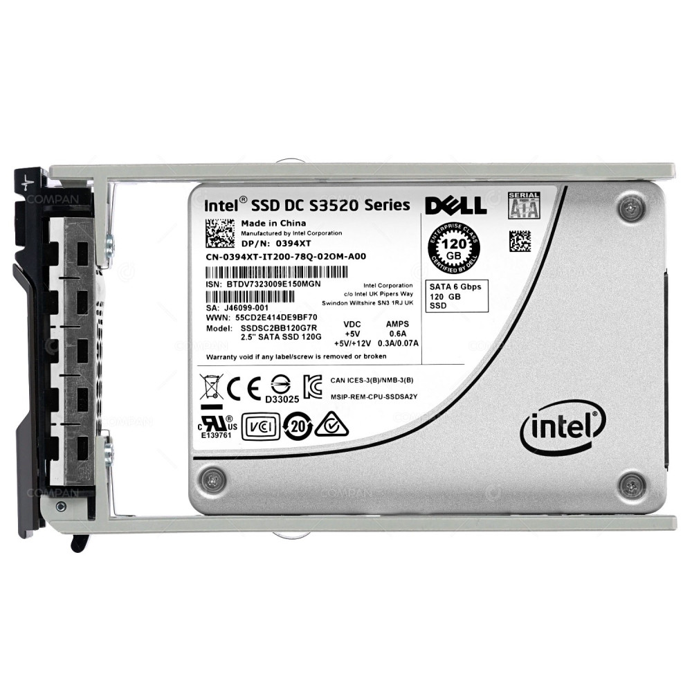 394XT DELL SSD 120GB SATA 6G 2.5" SFF G11 G12 G13